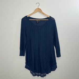 United States Sweater Blue Women’s long sleeves sweater cardigan size large